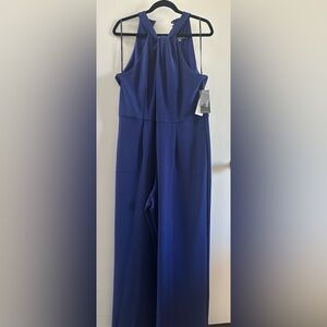 Julia Jordan Indigo Fabric Jumpsuit